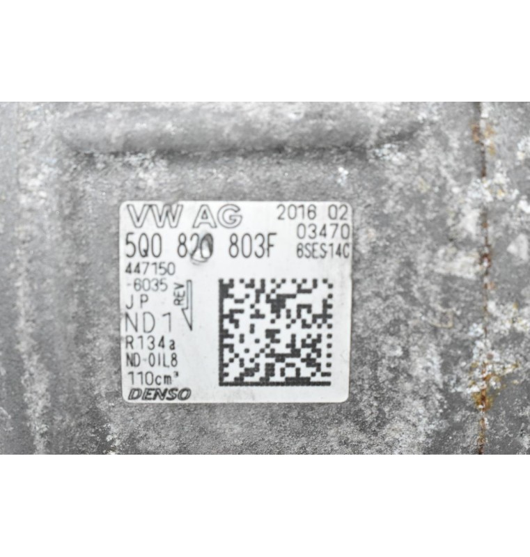 Κομπρεσέρ Aircondition A/C Volkswagen Golf - Polo - Caddy 1.6 TDI CXX 2008-2020 5Q0820803F 447150-6035 (Seat Leon - Skoda - Audi) (Γνήσιο)