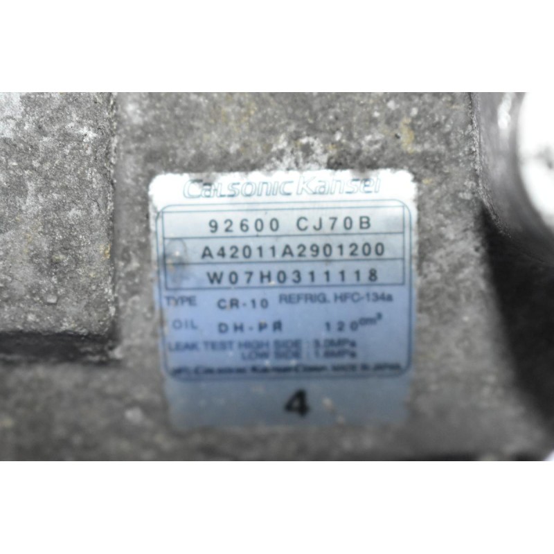 Κομπρεσέρ Aircondition - A/C Κλιματισμός Nissan Note / Tiida HR16 2005-2015 CALSONIC 92600-CJ70B