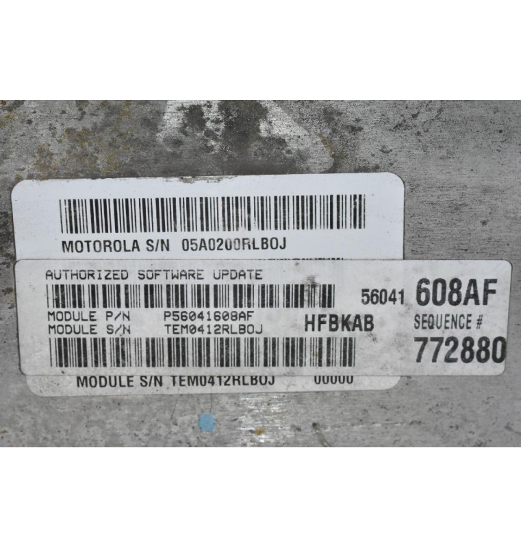 Εγκέφαλος Κινητήρα Jeep Grand Cherokee 3.7 2000-2008 BOSCH P56041608AF (Chrysler - Dodge)
