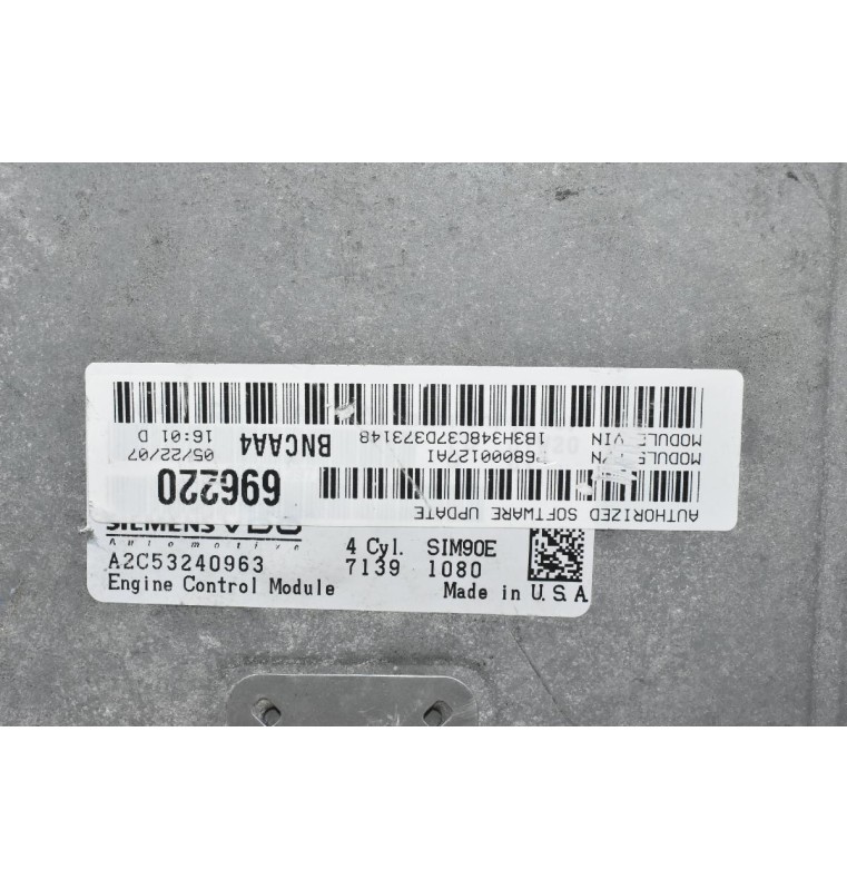 Εγκέφαλος Dodge Caliber 1.8 / 2.0 2006-2012 P68000127AI A2C53240963 (Chrysler / Jeep)