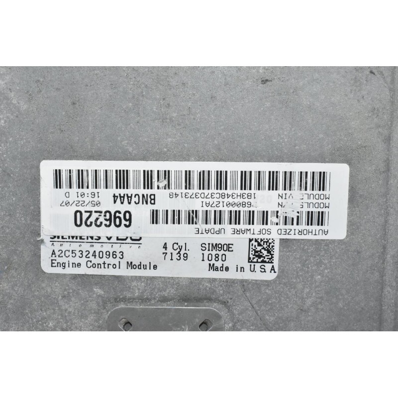 Εγκέφαλος Dodge Caliber 1.8 / 2.0 2006-2012 P68000127AI A2C53240963 (Chrysler / Jeep)