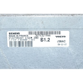 Εγκέφαλος Volvo S40 / V50 / C30 1.6 B4164S3 2005-2012 30743219AA S122185001