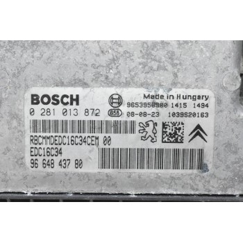 Εγκέφαλος Citroen Berlingo - Pegeuot Partner 1.6 HDI 9H03 2015-2018 0281013872 9664843780