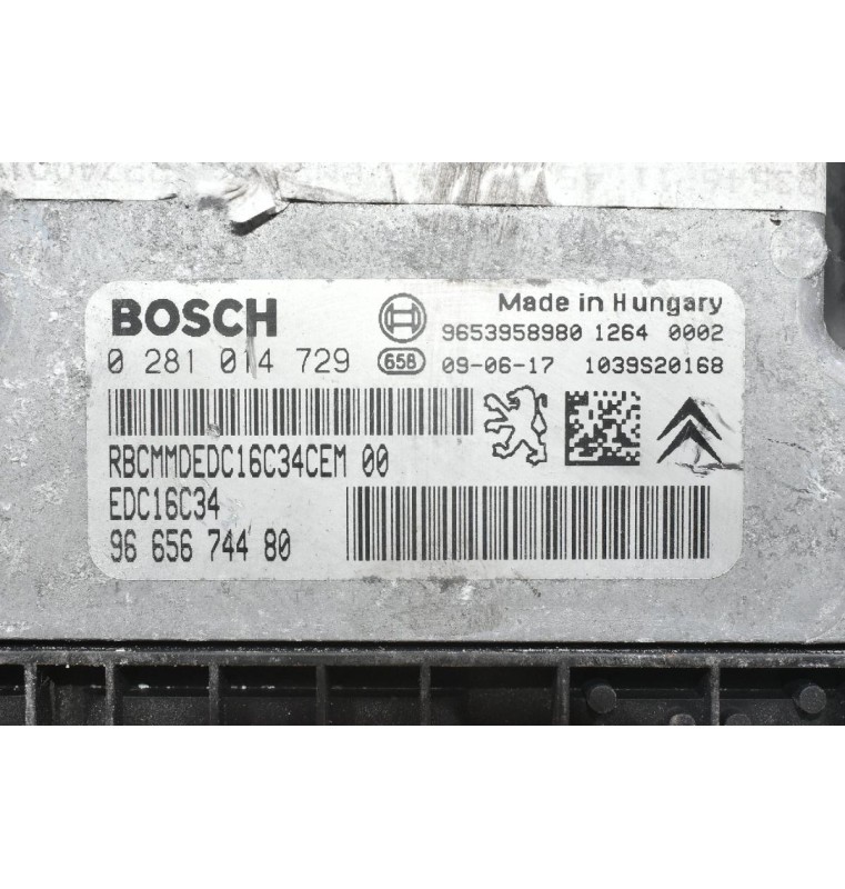 Εγκέφαλος Peugeot 3008 / Citroen C4 Picasso 1.6 HDI 2006-2015 9665674480 9653958980 0281014729