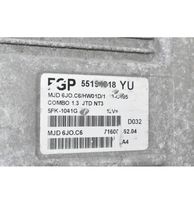 Εγκέφαλος Opel Combo 1.3 JTD 2004-2010 55194018 5FK-1041G (Corsa)