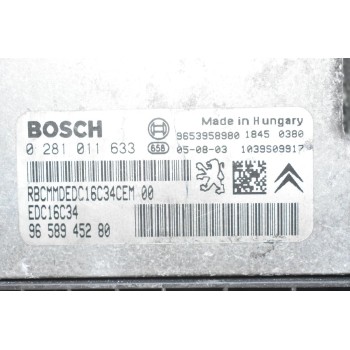 Εγκέφαλος Peugeot 307 - 407 / Citroen C4 1.6 HDI 2005-2016 9658945280 0281011633 9653958980