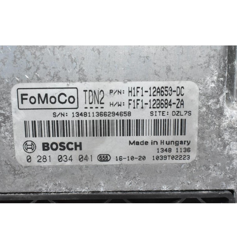 Εγκέφαλος Ford Focus 1.5 TDCI 2011-2020 H1F1-12A650-DC F1F1-12B684-ZA 0281034041 1039T02223