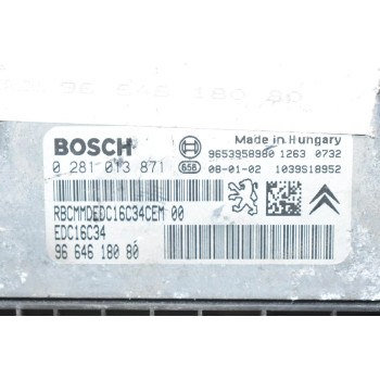Εγκέφαλος Citroen Berlingo / Peugeot 1.6 HDI 2005-2016 9664618080 0281013871 9653958980 1039S18952
