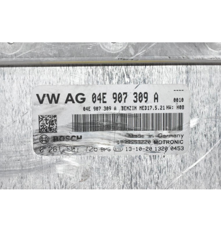 Εγκέφαλος Volkswagen Golf / Audi A3 / Skoda Fabia / Seat Leon 1.4 TFSI CXS 2012-2020 AG 04E907309A 0261S07726 1039S53220 (Χτυπημένος)