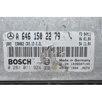 Εγκέφαλος Mercedes-Benz E220 W211 2.2 CDI 2002-2012 A6461502279 0281011924 1039S07144