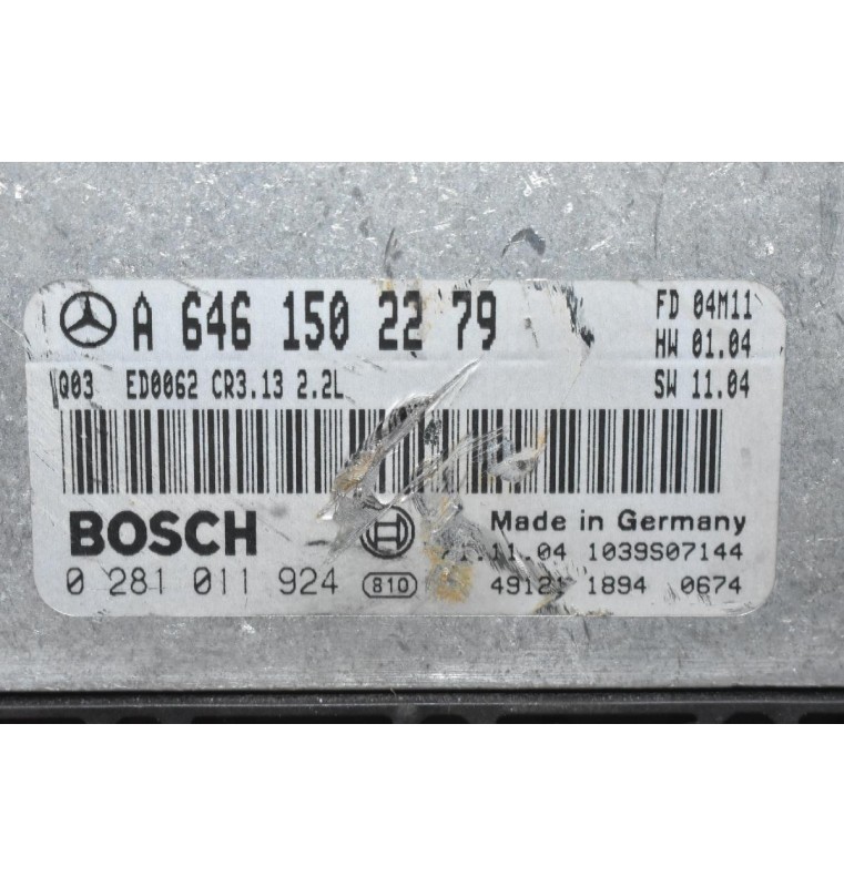 Εγκέφαλος Mercedes-Benz E220 W211 2.2 CDI 2002-2012 A6461502279 0281011924 1039S07144