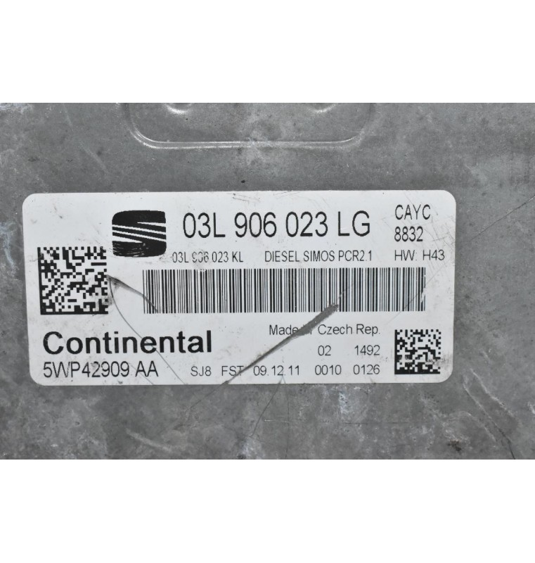 Εγκέφαλος Seat Leon / Altea 1.6 TDI 2005-2015 03L906023LG 5WP42909 AA 03L906023KL (Volkswagen / Audi / Skoda)