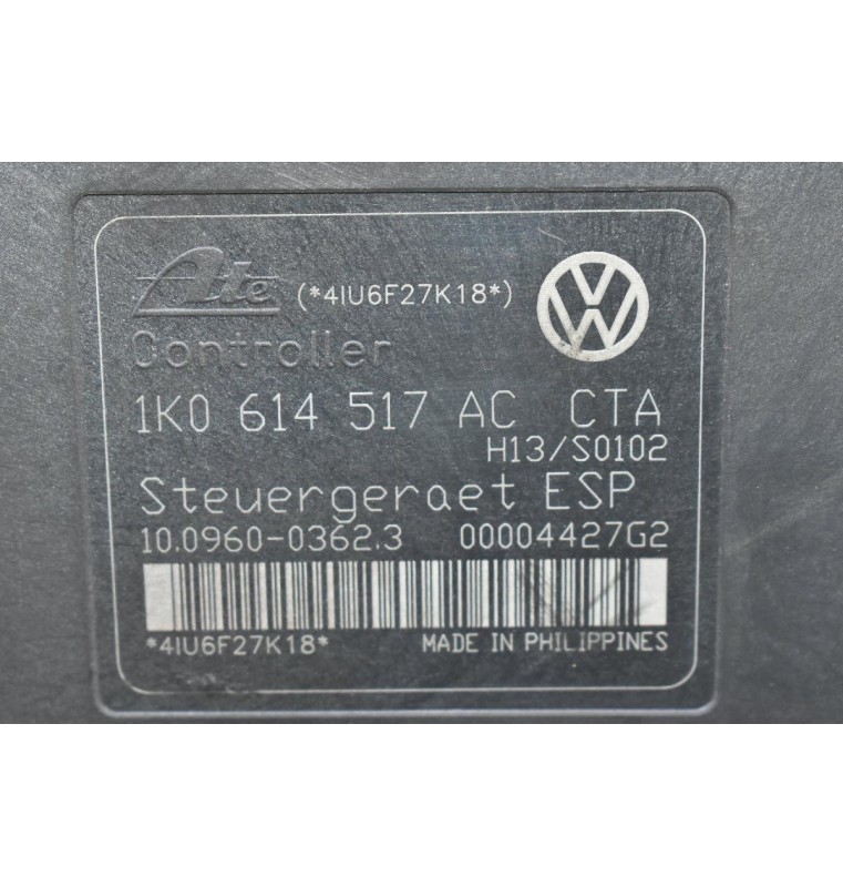 Μονάδα ABS Volkswagen Golf - Touran - Jetta - Polo 2002-2010 1K0614517AC (Audi A3 - S3) (Seat Skoda) (Γνήσια)