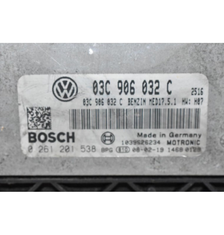Εγκέφαλος Volkswagen Golf / Touran / Passat 1.4 TSI 2006-2012 BOSCH 03C906032C 0261201538 1039S26234