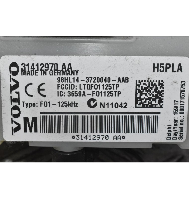 Ασφαλειοθήκη / Πλακέτα Καμπίνας Volvo S60 CX60 2010-2020 31412970AA (Γνήσια)