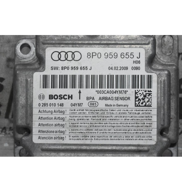 Εγκέφαλος Αερόσακων Audi S3 A3 2007-2013 BOSCH 8P0959655J 0285010148
