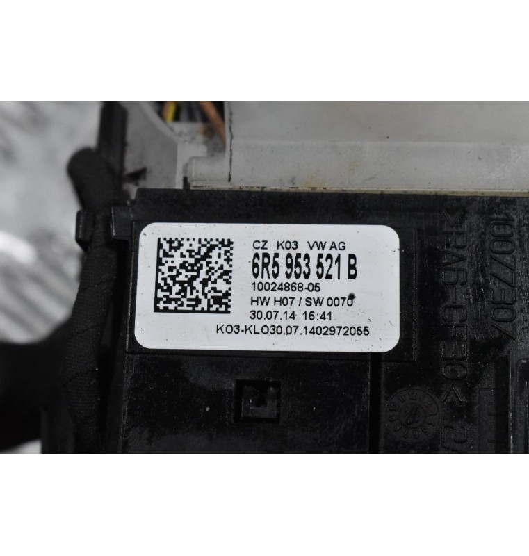 Διακόπτες Υαλοκαθαριστήρων - Φώτων - Φλας Volkswagen Amarok 2010-2020 (Γνήσιο) 6R5953521B 6R0959654 (Φλασιερα - Σερπαντίνα)