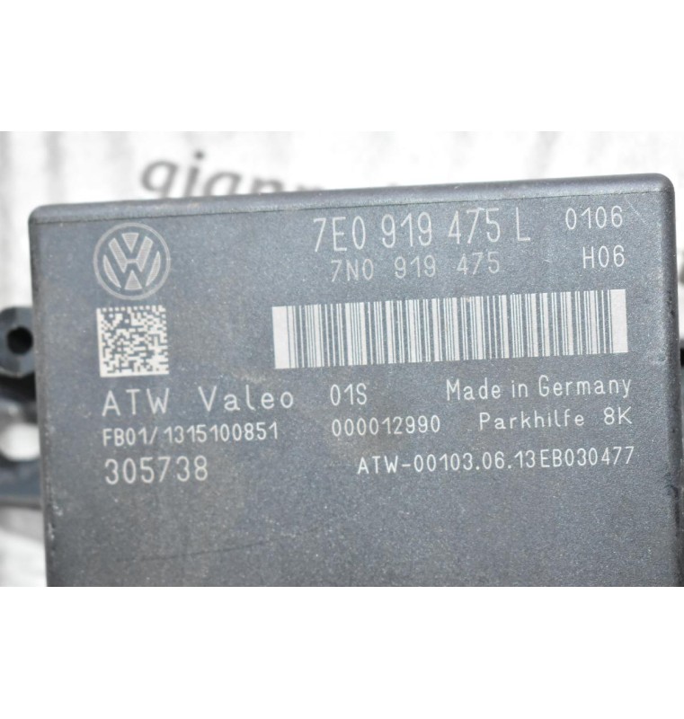Εγκέφαλος - Πλακέτα Παρκαρίσματος Volkswagen Amarok - Transporter T5 - T6 2010-2020 7E0919475L 7N0919475 (Γνήσιος) (PDC OPS)