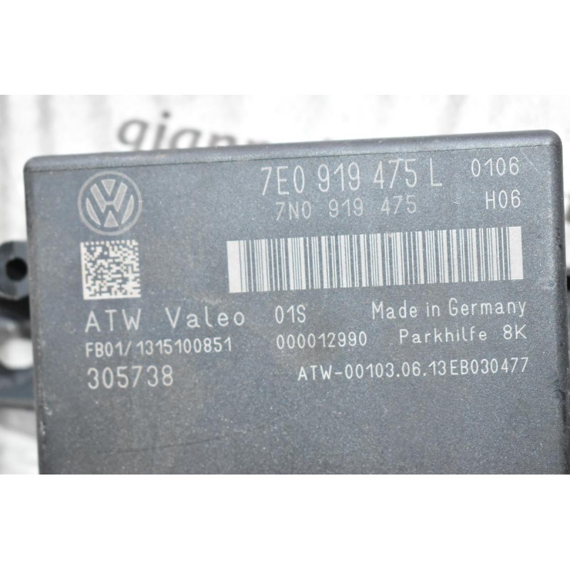 Εγκέφαλος - Πλακέτα Παρκαρίσματος Volkswagen Amarok - Transporter T5 - T6 2010-2020 7E0919475L 7N0919475 (Γνήσιος) (PDC OPS)