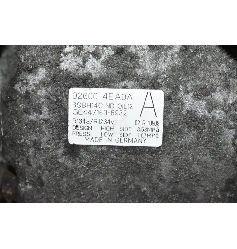 Κομπρεσέρ Aircondition - A/C Renault Kadjar / Nissan Qashqai 1.5 DCI K9KF647 2014-2020 92600-4EA0A GE447160-6932 (Megane Talisman Scenic)