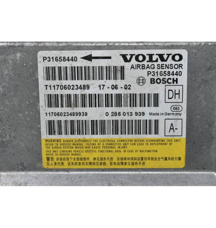 Εγκέφαλος / Πλακέτα Αερόσακων Volvo XC60 2010-2020 P31658440 0285013939