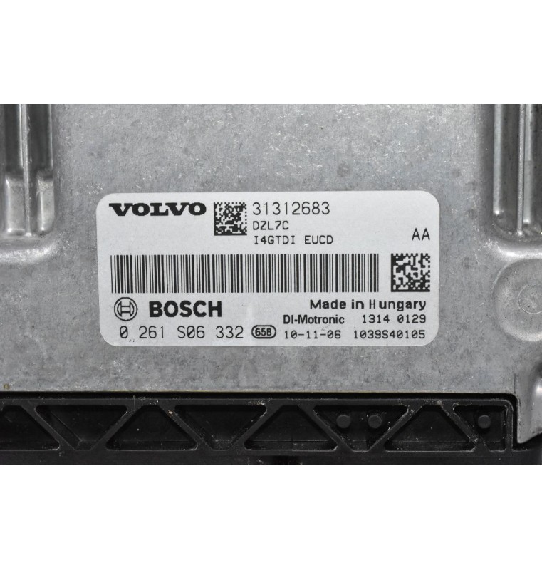 Εγκέφαλος Volvo V70 / V60 / S60 / XC60 2.0t B4204T7 2010-2015 31312683 0261S06332 1039S40105 (Γνήσιο)