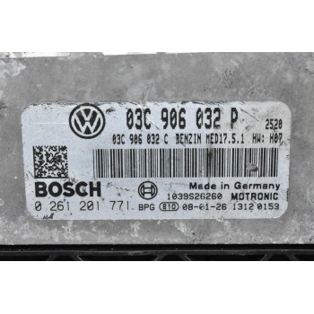 Εγκέφαλος Κινητήρα Volkswagen Golf 1.4 TSI 2006-2012 03C906032P 03C906032C 0261201771 17.5.1