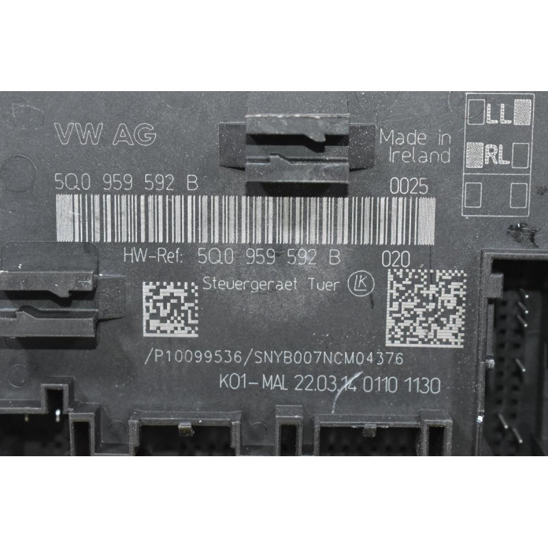 Εγκέφαλος / Πλακέτα Πόρτας Audi A3 / S3 2010-2020 (Γνήσιο) 5Q0959592B (Seat Skoda Volkswagen)