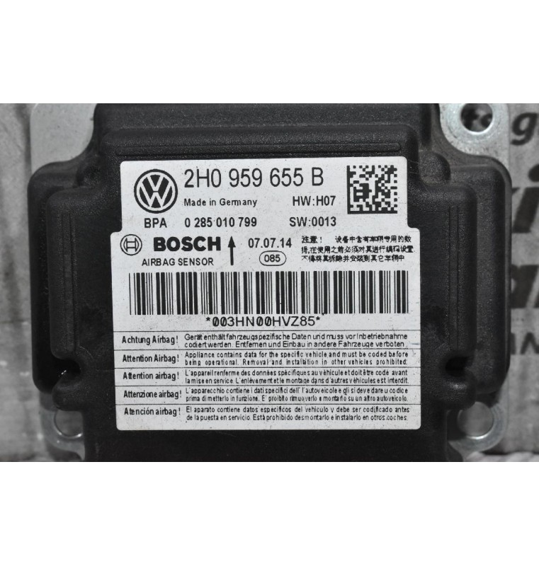 Εγκέφαλος Αερόσακων Volkswagen Amarok 2010-2020 BOSCH 2H0959655B 0285010799 (Γνήσιος)