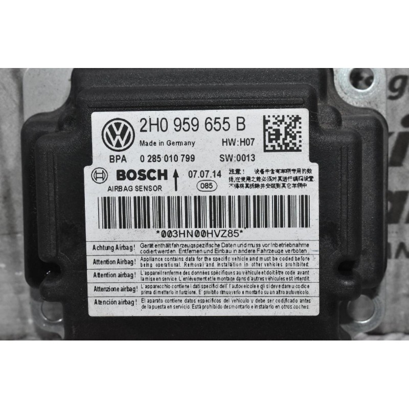 Εγκέφαλος Αερόσακων Volkswagen Amarok 2010-2020 BOSCH 2H0959655B 0285010799 (Γνήσιος)
