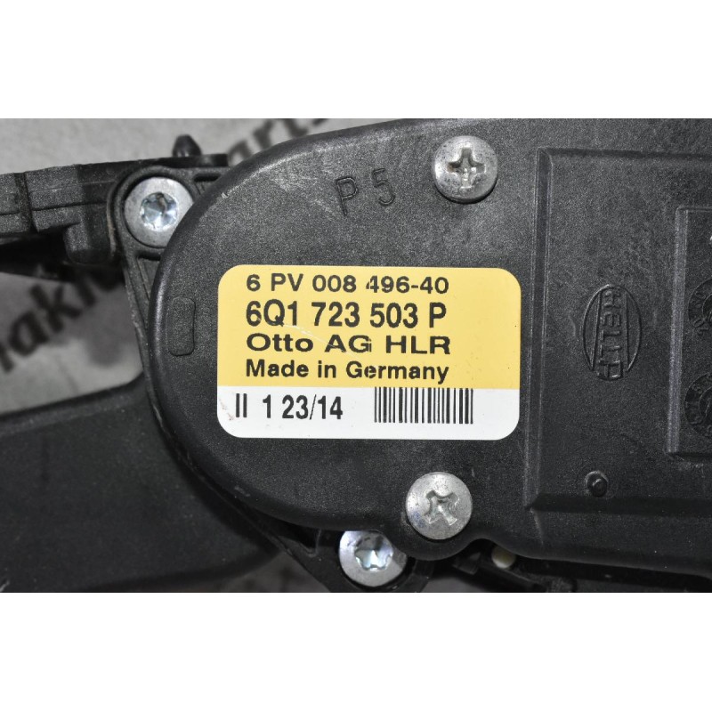 Πεντάλ Γκαζιού Volkswagen Amarok 2015-2020 6Q1723503P (Γνήσιο) (Ποτενσιόμετρο) (Audi A1 / Seat Ibiza / Skoda Fabia Rapid)