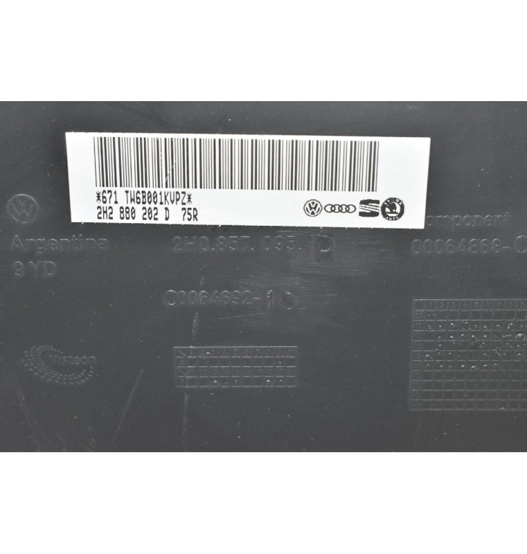 Ντουλαπάκι Ταμπλου Volkswagen Amarok 2010-2018 (Γνήσιο) 2H0857095D 2H2880202D