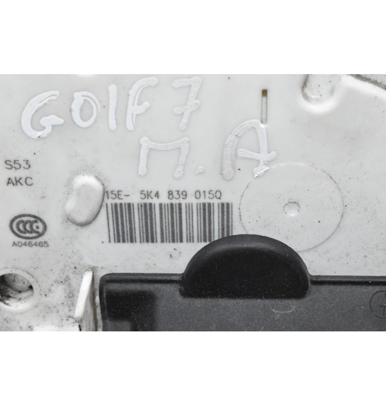 Κλειδαριά Πίσω Αριστερά Volkswagen Golf VII (7) 2012-2017 5K4839015Q (Γνήσια) (Seat Leon) (7 PINS)