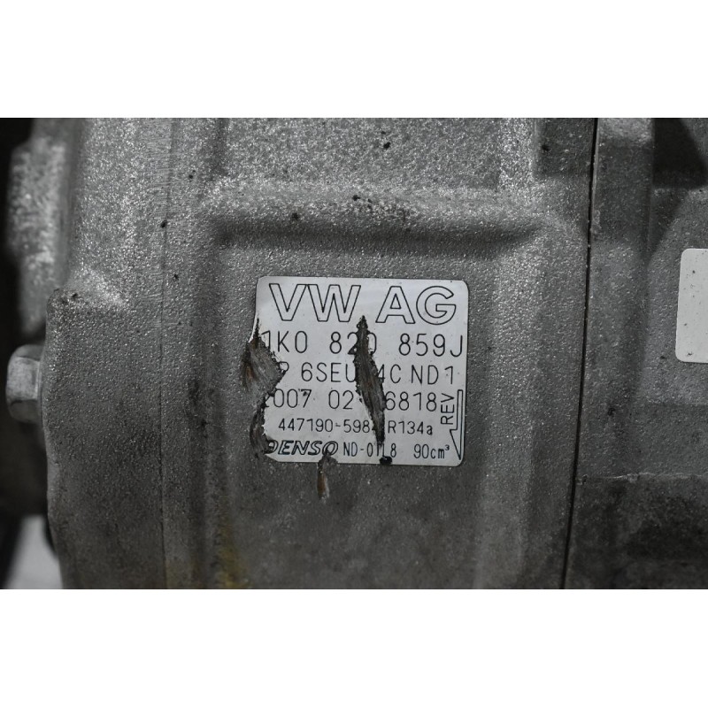 Κομπρεσέρ Aircondition - A/C Volkswagen Golf 2004-2008 DENSO 1K0820859J (Seat / Audi / Skoda) (Μικρό Σπάσιμο Στην Τροχαλία)