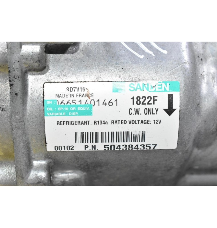 Κομπρεσέρ Aircondition Fiat Ducato 2.3cc Multijet F1AE 2002-2010 504384357 06651401461 (Γνήσιο) (Iveco Daily)