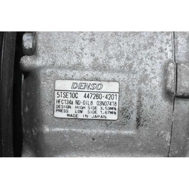 Κομπρεσέρ Aircondition Toyota Auris / Yaris 1NR 1.3 2008-2015 DENSO 447260-4201 5TSE10C (Μικρό Σπάσιμο Στην Τροχαλία)