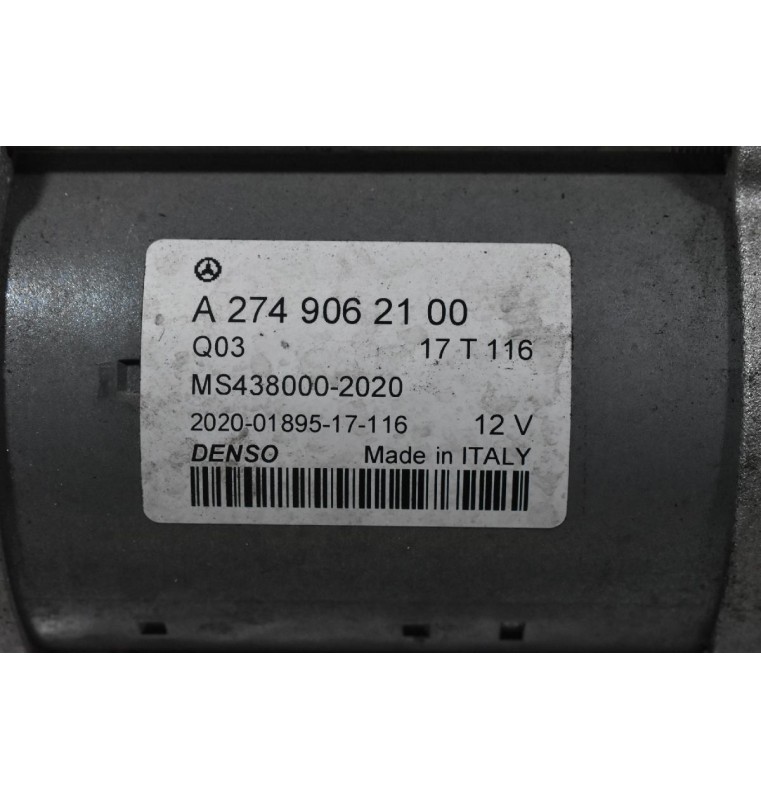 Μίζα Mercedes-Benz E200 W212 /C200 W205 2.0 274920 274910 2005-2020 A2749062100 MS438000-2020 (W213 W214 W218)