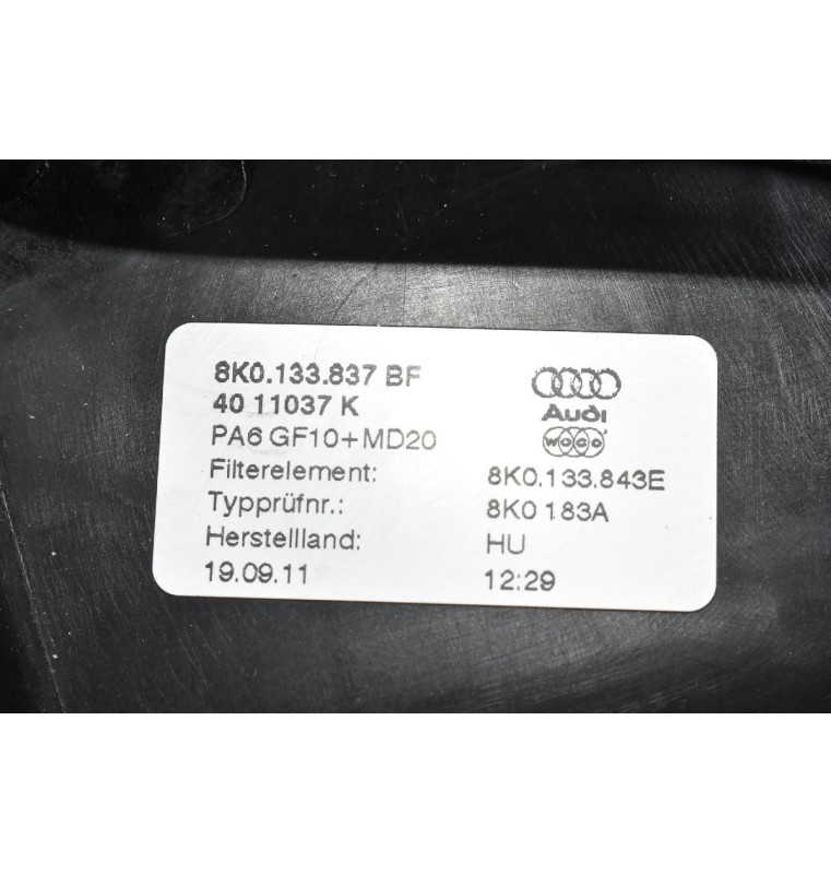Φιλτροκούτι Audi Q5 A5 A4 2008-2015 8K0133837BF 8K0133843E (Γνήσιο)