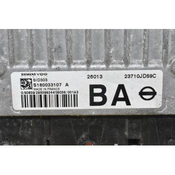 Εγκέφαλος Κινητήρα Nissan Qashqai 2006-2015 SIEMENS SID303 S180033107 A 23710-JD59C
