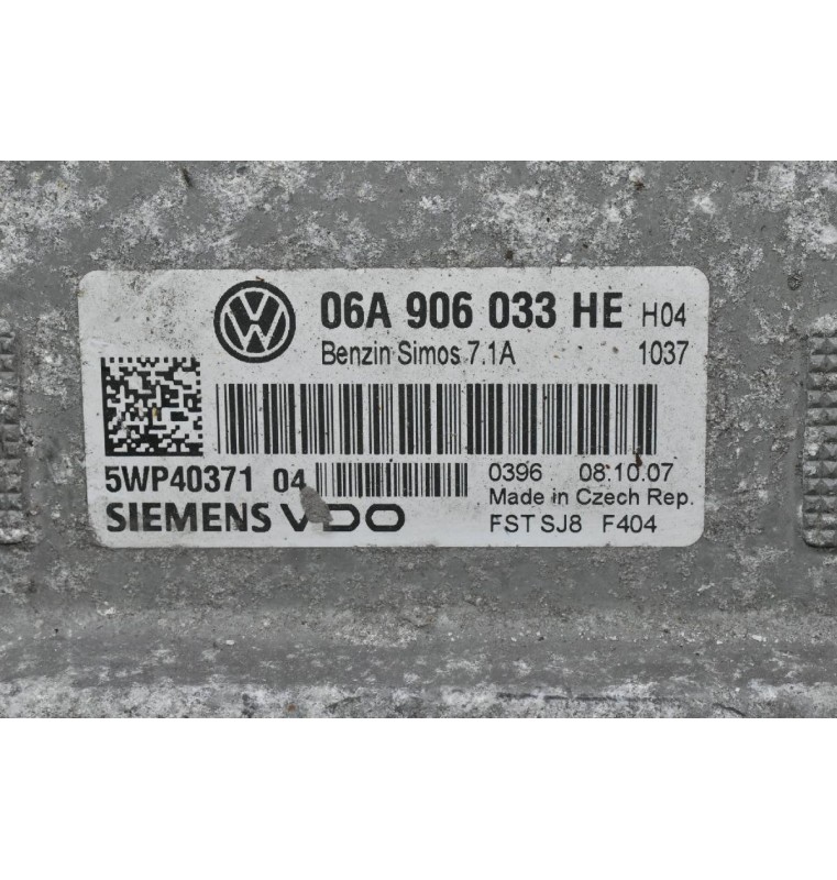 Εγκέφαλος Seat Leon 1.6 2000-2012 06A906033HE 5WP40371 SIEMENS (Audi Skoda Volkswagen)