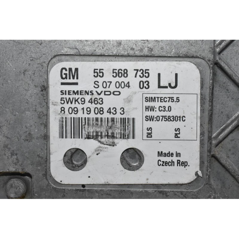Εγκέφαλος Opel Astra H / Zafira 1.6 2004-2010 55568735 5WK9463