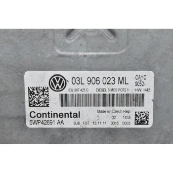Εγκέφαλος Volkswagen Golf / Touran / Tiguan 1.6 TDI 2005-2015 03L906023ML 5WP42691 AA 03L907425C (Seat / Audi / Skoda)