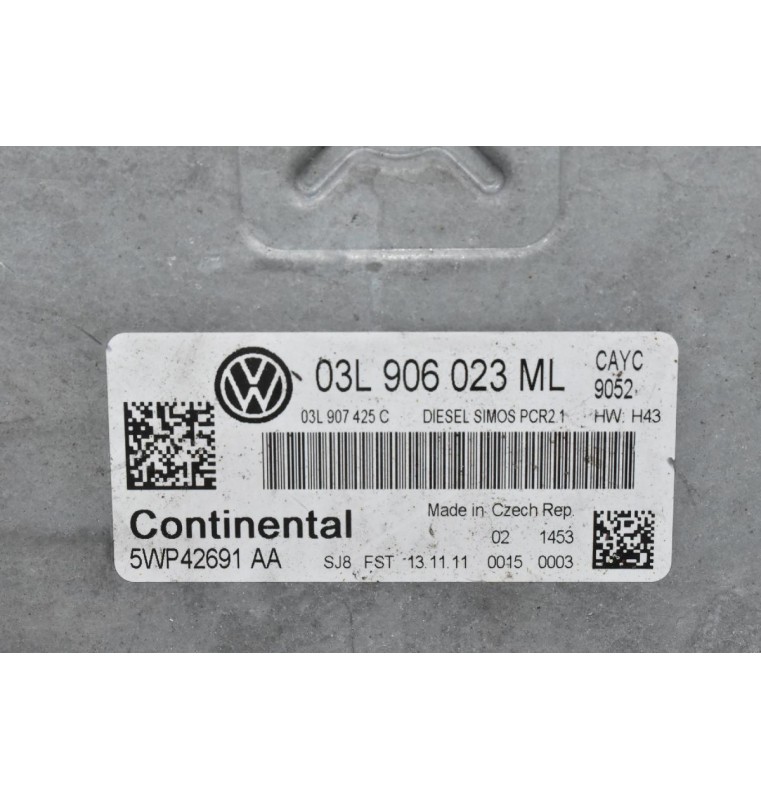 Εγκέφαλος Volkswagen Golf / Touran / Tiguan 1.6 TDI 2005-2015 03L906023ML 5WP42691 AA 03L907425C (Seat / Audi / Skoda)