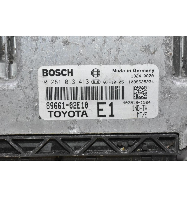 Εγκέφαλος Toyota Corolla - Auris 1.4D D4D 2005-2010 89661-02E10 0281013413