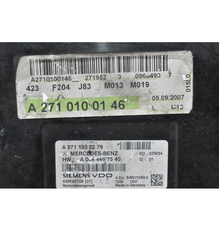 Εγκέφαλος Mercedes-Benz C180 W204 2006-2014 A2710100146 A2711502279 A0044467540 5WK90708