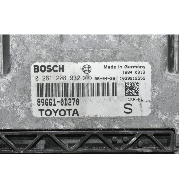 Εγκέφαλος Toyota Yaris 2006-2012 BOSCH 89661-0D270 0261208932