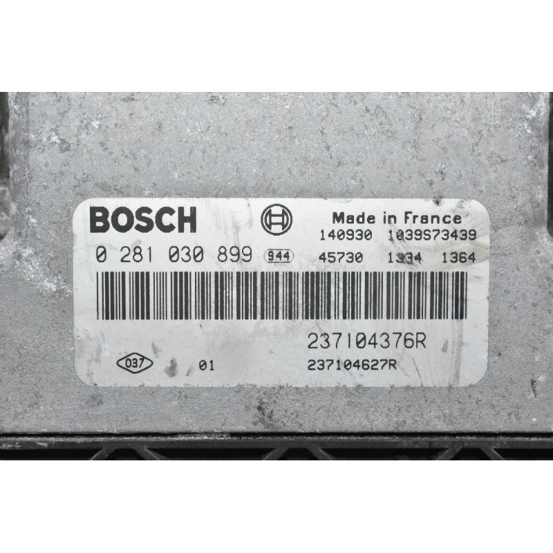 Εγκέφαλος Renault Clio / Kangoo / Captur 1.5 2010-2016 237104376R 0281030899 237104627R