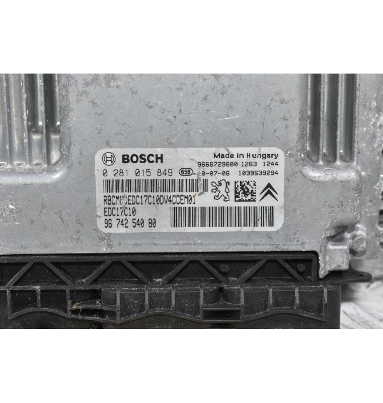 Εγκέφαλος Peugeot 207 / Citroen C3 C2 1.4 HDI 2006-2014 0281015849 9674254080