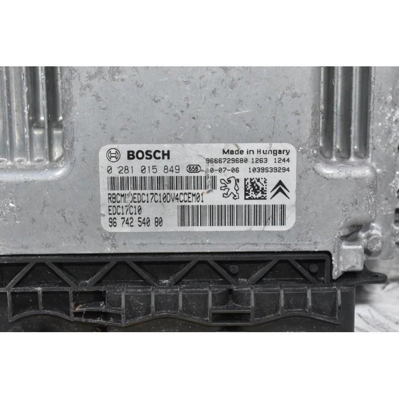 Εγκέφαλος Peugeot 207 / Citroen C3 C2 1.4 HDI 2006-2014 0281015849 9674254080