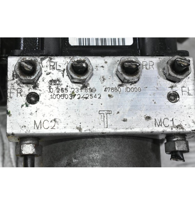 Μονάδα ABS Nissan Qashqai 2008-2015 47660-JD000 0265231899 0265800609